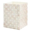 MACKENZIE-CHILDS Capiz Waste Bin, Decorative Bathroom and Bedroom Trash Can,