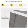 NICETOWN Lockdown Shade for Classroom Door Window Privacy, Linen Small