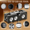 11-in-1 multifunctional cue repair kit,tip shaper,cutter,pricker,cleaner,billiards supply,portable maintenance tool for