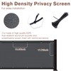 Sunny Guard Customized 3'x17' Dark Grey Balcony Privacy Screen,90% Shade