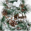 14" Snowy Pine Cone Artificial Christmas Tabletop Tree