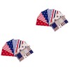 ABOOFAN 2sets Us Flag Cotton DIY Fabric Muslin Sewing Fabric