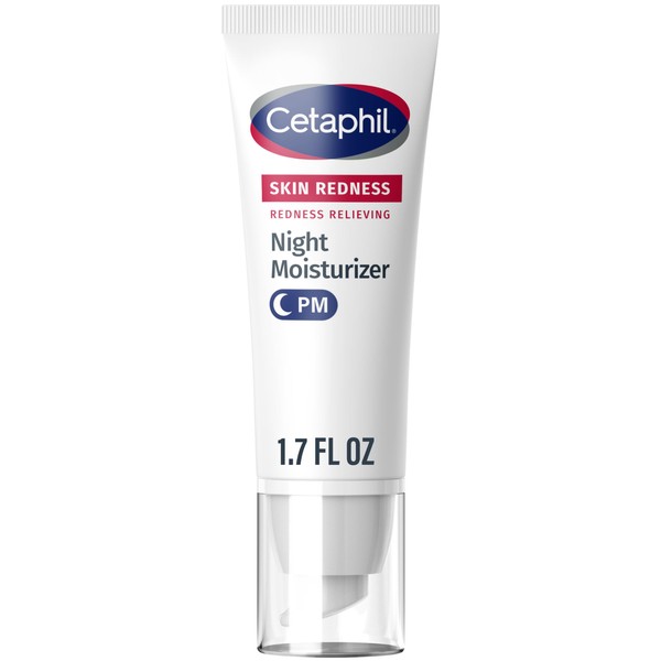 Cetaphil Night Cream, Redness Relieving Night Moisturizer for Face, 1.7