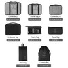 Vercord 8 Set Travel Packing Cubes Luggage Organizers Cubes for