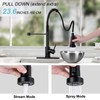 DJS Touchless Kitchen Faucets with Pull Down Sprayer Matte Black