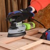 WORKPRO Detail Sander, 13,000 OPM Compact Electric Sander with Dust