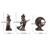 Copper Plated Witch Resin Crafts Home Decor Witch Wizard Resin