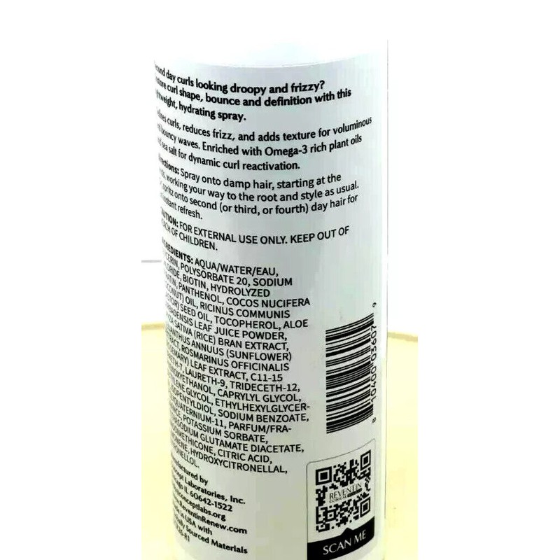 Reventin Curl Enhancing Spray For All Curl Types 8 Oz