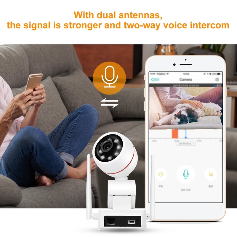 1080P Two Million Pixels Human Motion Detection PTZ WIFI Monitoring