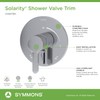 Symmons Solarity Wall Mounted Single Handle Shower Valve Trim in