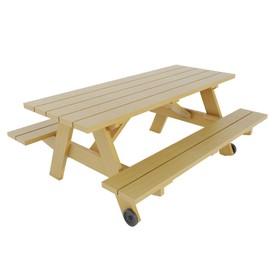 DIY Picnic Table with Benches Plans - Build Your Own Outdoor Patio Garden Furniture