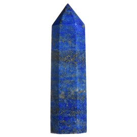 3" Lapis Lazuli Crystal Wands Single Point Tower for Healing Meditation Yoga, Blue
