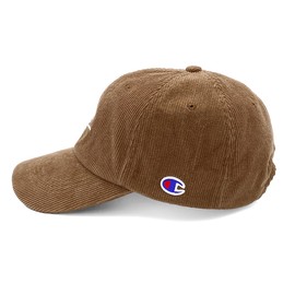 Champion Corduroy Cap, Deep, Large, 22.8 - 23.6 inches (58 - 60 cm), Women's, Men's Hat (Camel), Camel