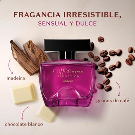 Coffee Woman Seduction Eau de Toilette, Long Lasting Perfume for Women, Sweet Floral Fragrance, 3.4 Ounce
