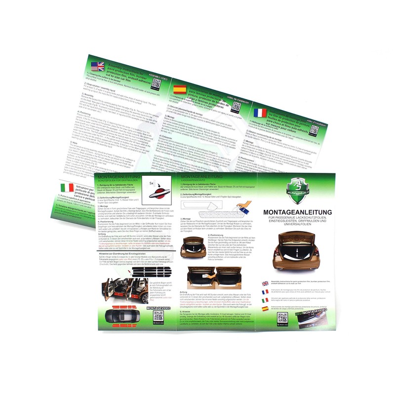 Boot Sill Protection Paint Protection Film Including Squeegee and Felt