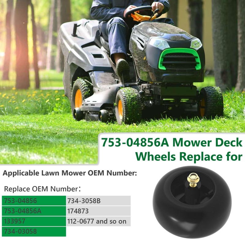 Sporthfish 753-04856A Mower Deck Wheels for Cub Cadet Craftsman Husqvarna