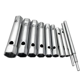 KOSIDA 10Pcs Dual-Ended Shower Valve Socket Wrench Set Faucet Nut Removal Tool for Removing Tub & Shower Valve Plumbers Socket Set Compatible Extended Spark Plug Wrench 6-22mm (10)