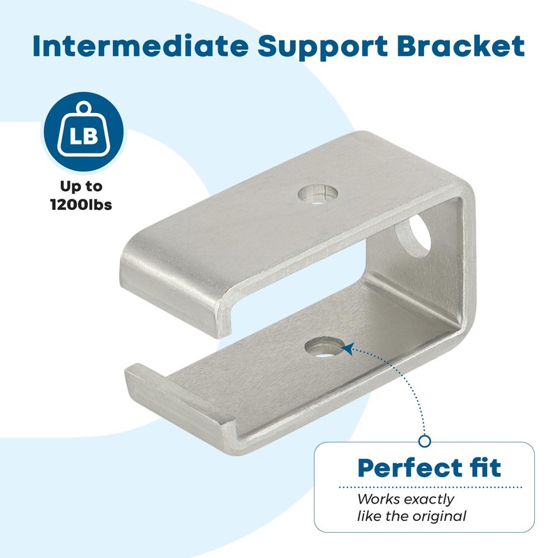 Channel Trolley Track Hanger Bracket, Intermediate Support Bracket for All