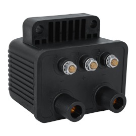 TCMT Single Fire Ignition Coil 12V-15V 3 Ohm Fit For Harley Dyna Sportster XL883 1200