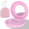 Retainer Case, Slim Aligner Case with Adjustable Vent Holes and