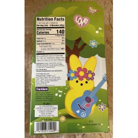 Frankford PEEPS Bunny Flower Power Peace Love Tie Dye Plush + 4ct Marshmallow Gift Set