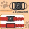[2 Pack] Waterproof AirTag Dog Collar Holder Case, Silicone Full-Body