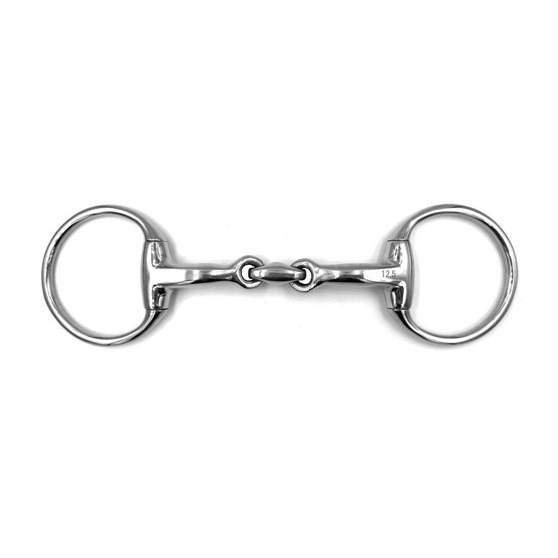 Equine Smile ES0084 Olive Head Bit Double Broken Stainless Steel