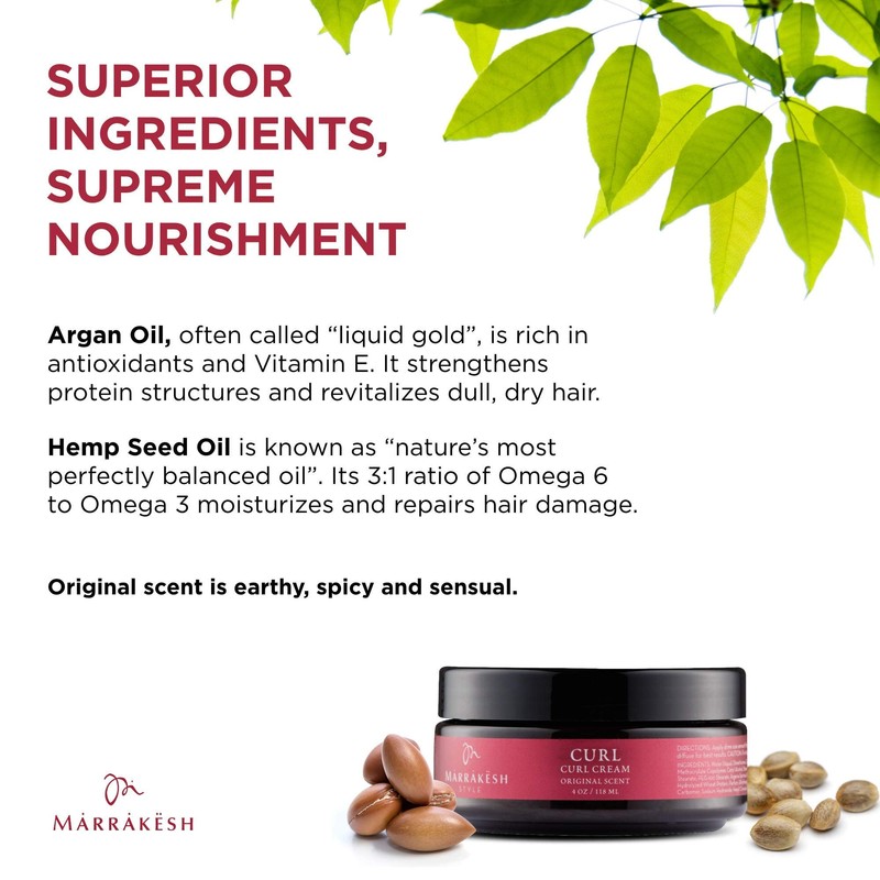 Marrakesh Curl' Curl Cream 4 oz 118 ml