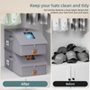 FHSQX Hat Organizer for Baseball Caps Stackable Storage Bins With