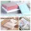 20 Pcs,13x15 inch (L) SIGNITE Frosted Zipper Bags for Clothes