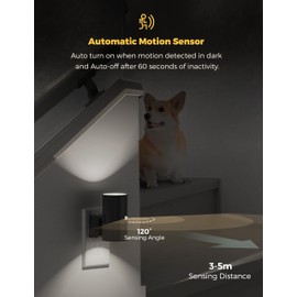 L LOHAS LED Motion Sensor Night Light, [2 Pack] Bright Nightlight, 5000K Daylight White, Motion Activated Night Light, Dimmable 0-100LM, Motion Sensor Light Indoor Plug in for Kids, Bedroom, Bathroom