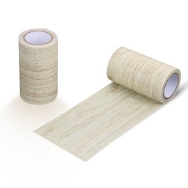 AKZYTUE Wood Grain Repair Tape, 3.93" X15' Light Grey Wood Floor Tape Self Adhesive Wood Grain Repair Patch for Tables Chairs Doors & Floors, All Kinds of Furniture Renovation