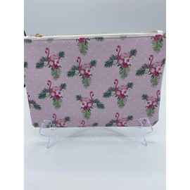 Bijorca Large Pink Flamingo Makeup Pouch