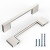 KNOKLOCK 10 Pack 3.75 Inch(96mm) Kitchen Cabinet Handles Brushed Satin