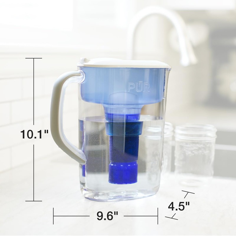 PUR 7-Cup Water Filter Pitcher with 1 Genuine PUR Filter,