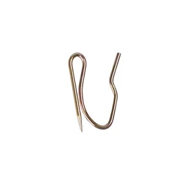 Heavy-Duty Offset Pin-On Drapery Hooks – 100 Pack – Rustproof Metal Curtain Hooks for Pleated Drapes, Blackout Curtains & Valances