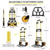 Folding Hand Truck and Dolly, 440lbs Capacity Portable Luggage Dolly