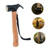 SHINEOFI 1pc Multi Function Outdoor Hammer Durable Safety Hammer for