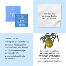 Filabé of Switzerland - Aging Skin - Facial Care for Slowing Skin Ageing and Reduction of Wrinkles - Pack of 28 Uses - Vegan, 100% Natural Ingredients - Swiss Made