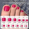 240pc Press on Toenails Women Fake Toe Nails with Glue