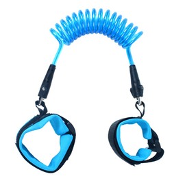 Anti Lost Wrist Link Belt 360°Rotate Walking Harness for Toddler Child Safety Strap Leash Wrist Band with Elastic Wire Rope Secure Harness for Travel Shopping Road Safety