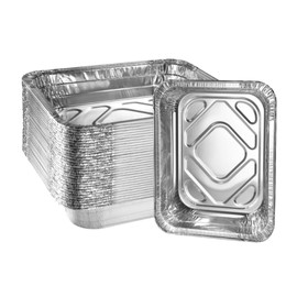 Green Direct Disposable Aluminum Steam Table Foil Pans No Lids For Cooking, Baking, 25 Pack