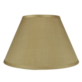 Urbanest Coolie Hardback Lampshade, Faux Silk, 8-inch by 16-inch by 10-inch, Gold, Spider Washer Fitter