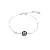 LATELITA Evil Eye Charm Bracelets Rhodium Plated Sterling Silver Lab