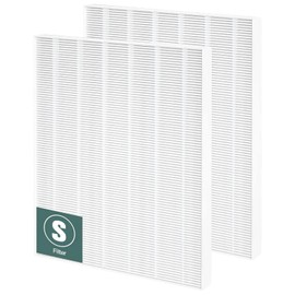2 Pack C545 True HEPA Replacement Filter S Compatible with Winix C545, B151, P150, 9300 Air Purifier Replacement for Winix S Filter Part 1712-0096-00 and 2522-0058-00 by Funmit