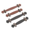 COHEALI 2pcs Vintage Replacement trunk handles leather cabinet handles drawer