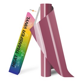 HTVRONT HTV Vinyl Rolls Heat Transfer Vinyl - 12" x 8ft Maroon HTV Vinyl for Shirts, Iron on Vinyl for Cricut & Cameo - Easy to Cut & Weed for Heat Vinyl Design (Maroon)