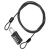 TOP-VIGOR Security Steel Cable with 4 Digit Combination Lock, 5Ft