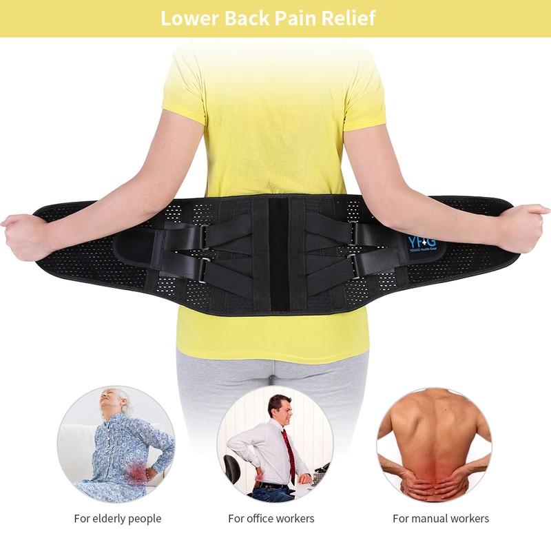 Posture Therapy Lumbar Brace Belt Lower Back Brace with Support
