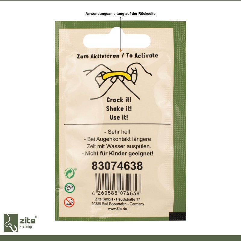 Zite Fishing Glow Sticks Fishing Pack of 50 / Bite